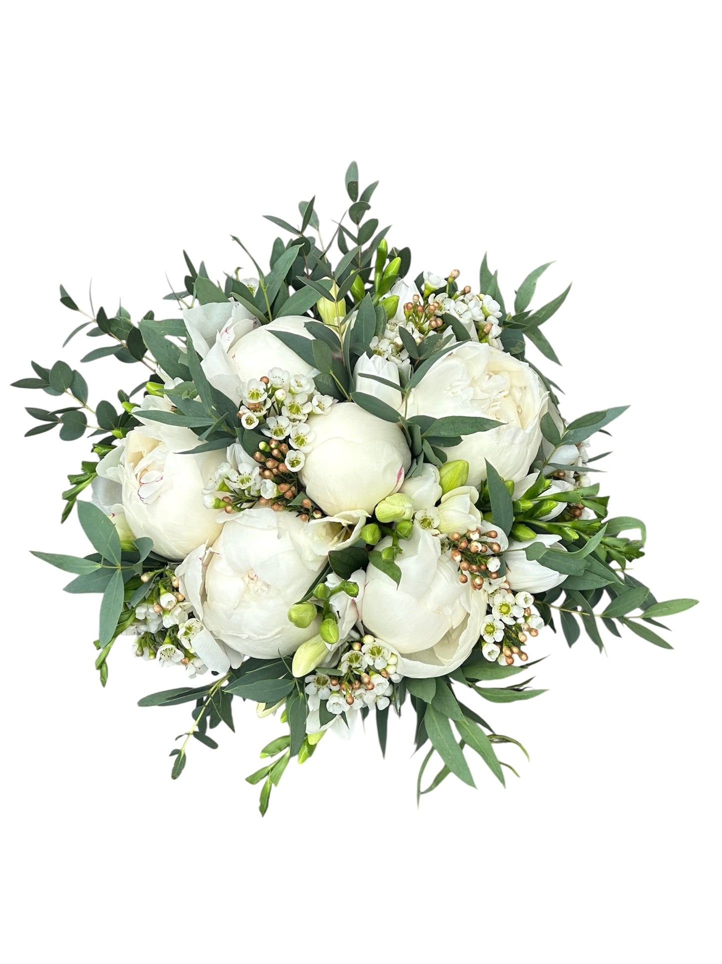 Boho Bouquet with Peonies and Freesias