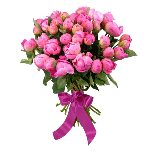 Dark Pink Peonies Bouquet
