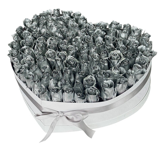 Fresh Silver Roses - Fresh Bouquet Co.