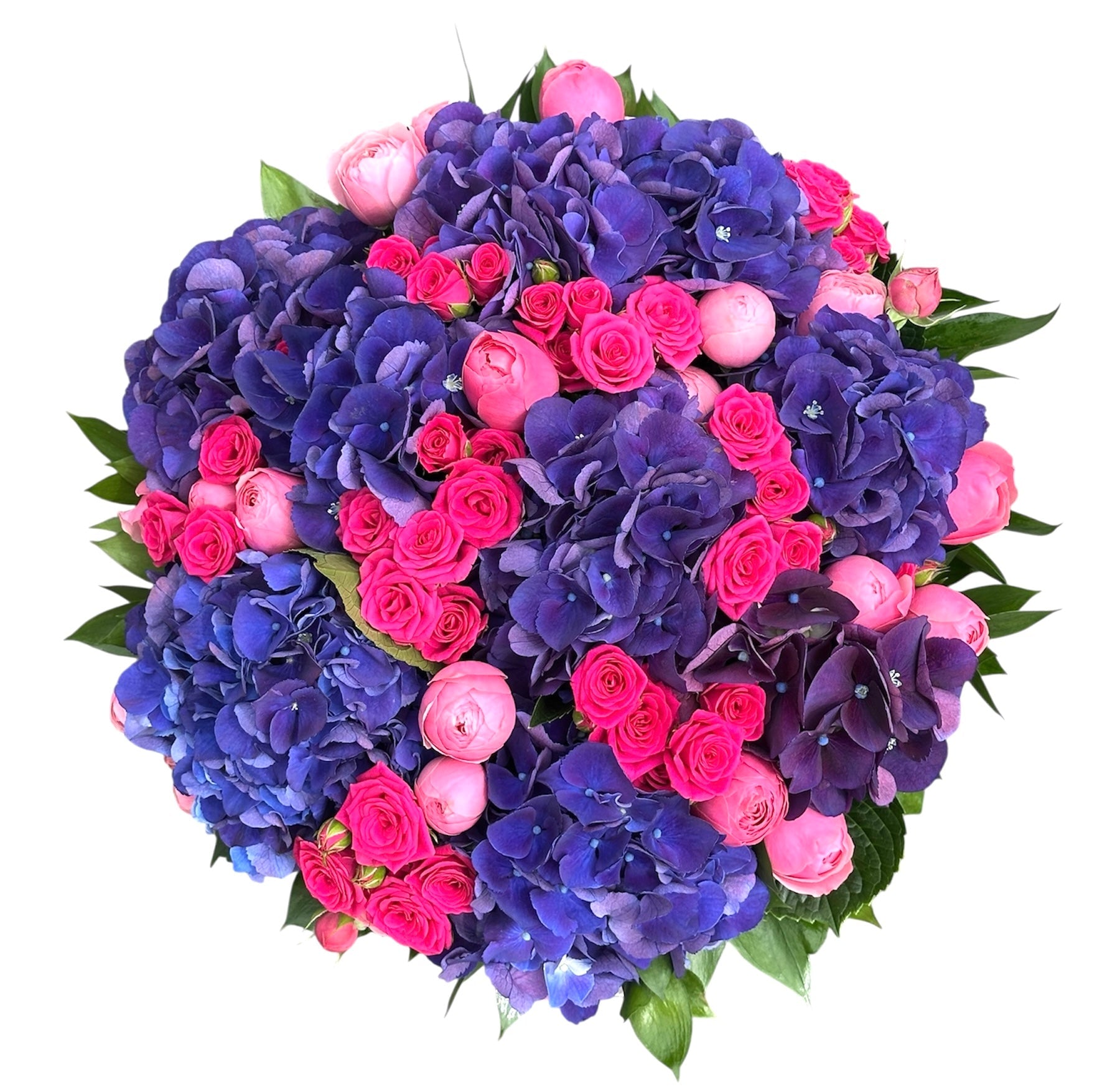 Hydrangea and Spray Roses Box - Fresh Bouquet Co.