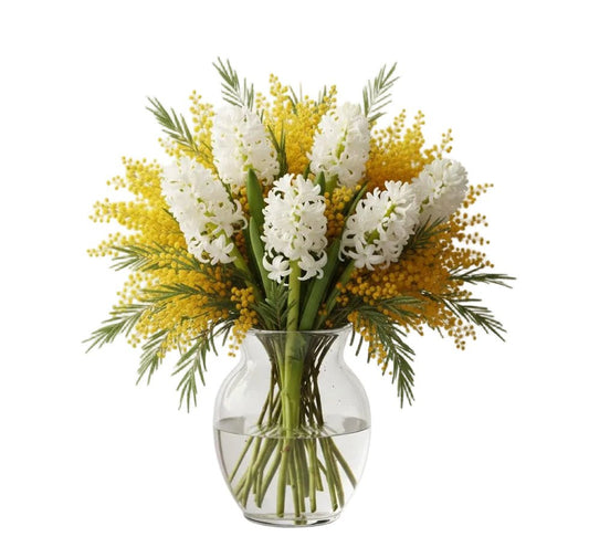 Mimosa and Hyacints Bouquet - Fresh Bouquet Co.