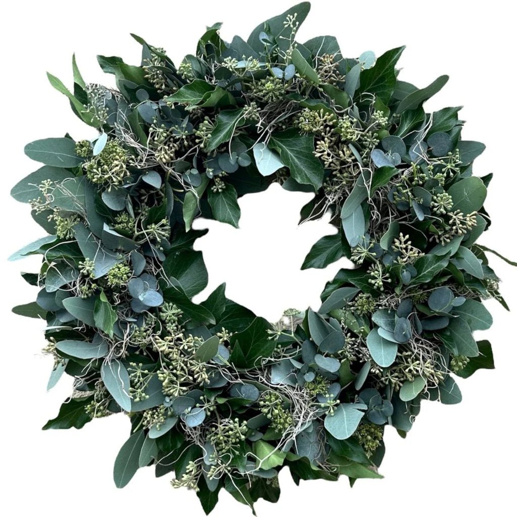 Natural Eucalyptus Wreath - Fresh Bouquet Co.