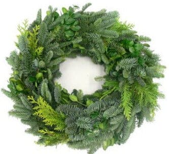 Natural Spruce & Conifer Christmas Wreath - Fresh Bouquet Co.