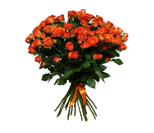 Orange Spray Roses Bouquet