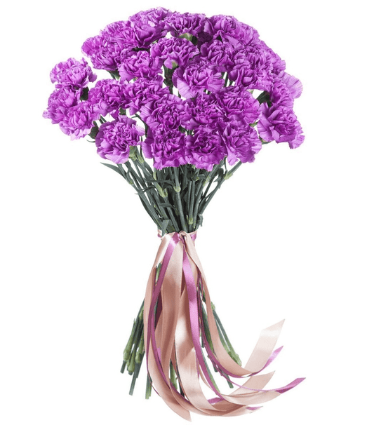 Purple Carnation Bouquet - Fresh Bouquet Co.