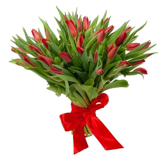 Red Tulips Bouquet - Fresh Bouquet Co.
