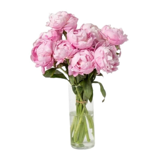 Pink Peonies Bouquet in Vase