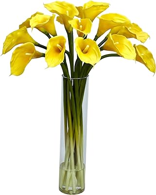 Yellow Calla Lily Bouquet in Vase